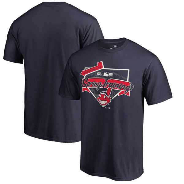 Men's Cleveland Indians Fanatics Branded Navy 2017 MLB Spring Training Logo T-Shirt,We sell and wholesale Men's Cleveland Indians Fanatics Branded Navy 2017 MLB Spring Training Logo T-Shirt on line form chian!